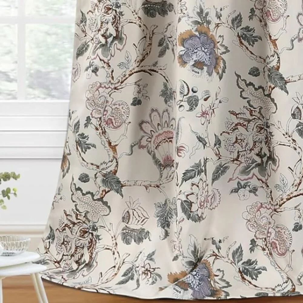 Floral Curtains – Set of 2 Panels, 52